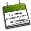 planning conciliateurs de justice à prendre